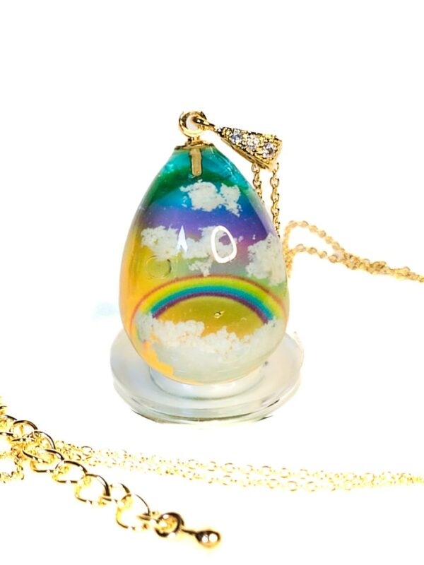 Pendentif goutte arc-en-ciel – Image 4