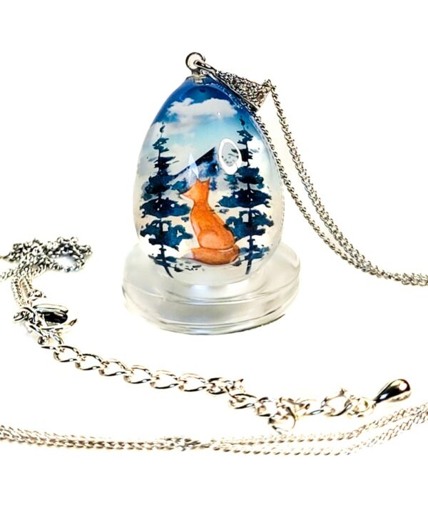 Pendentif goutte renard – Image 3