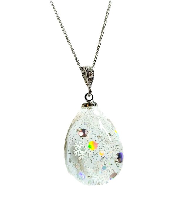 Pendentif goutte Flocon 3